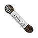 FINTOCO Round Waxed Dress Shoe Laces with Silver Tips, Medium Brown, 26 inches (66cm)