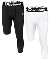 Dizoboee Youth Boys Compression Pants One Leg 3/4