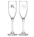 All Things Weddings, Mr. and Mrs. Wedding Glass Champagne Toasting Flutes, Reception or Engagement Bride and Groom Glasses, Set of 2
