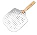 Artaste 32352 Aluminum Pizza Peel with Folding Handle, 12 x 14-inch Perforated Blade, 23.5 inch overall
