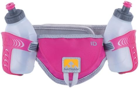Nathan Speed 2 Waist Pack with Two 10-Ounce Nutrition Flasks (Berry, Large)