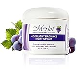 Merlot Anti-Aging Moonlight Radiance Night Cream Promotes Collagen Formation reduces lines and wrinkles