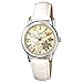 Casio Women's Core LTP1324L-9A White Leather Quartz Watch with White Dial