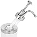 Dish Soap Dispenser Bottle W/Pump - Modern Bathroom & Kitchen Stainless Steel and Plastic Body - Countertop Refillable Accessory - Perfect for Liquid & Hand Lotion - Satin Brushed Design