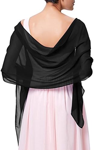 Soft Chiffon Pashmina Scarf Shawls and Wraps for Formal Evening Party Dress, Bride Bridesmaid Shawl for Wedding