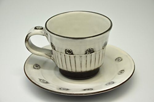 Suzuki-Touen Genuine Mino ware Cup and saucer 110cc 14 / 14 / 7.5cm (5.5 / 5.5 / 2.9inch)[10008]