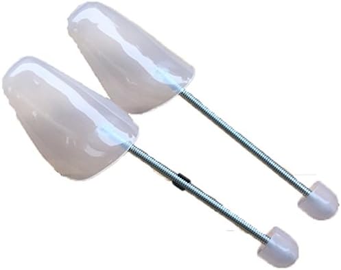 4 Pairs Adjustable Keep Shape Shoe Trees with Tension Spring Coil for Men White