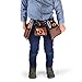 11 Pocket Brown 600D Polyester Kids Tool Belt, Work Apron Great for Pretended Play Role, with Adjustable Poly Web Belt Quick Release Buckle