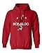RED Cristiano Ronaldo Portugal AIR Soccer Men's Hoodie Sweatshirt (Red,S)