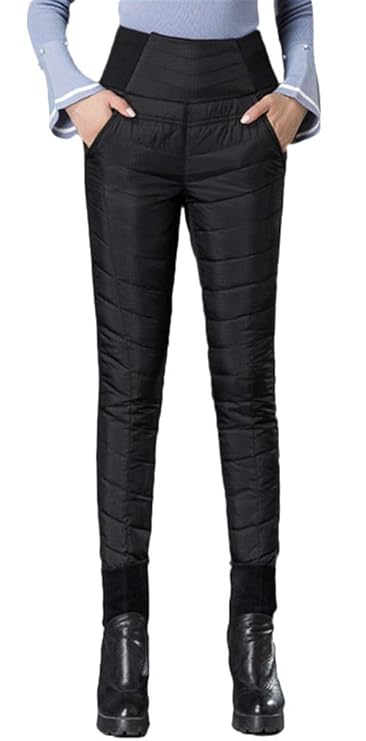SK Studio Damen Warme Thermohose Winter Pants Gefüttert und Wasserdicht Schneehose