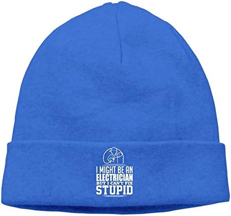 RichardLyons Momen I Might Be An Electrician But I Can't Fix Stupid Funny Street Dance RoyalBlue Beanies Caps Hats