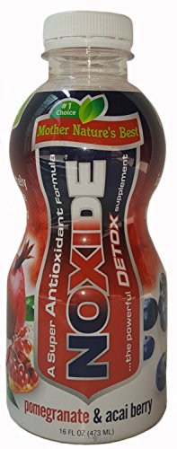 NOXIDE - Super Antioxidant Body Detox Drink With Natural Organic Ingredients. Pomegranate & Acai Berry Juice Cleanse.