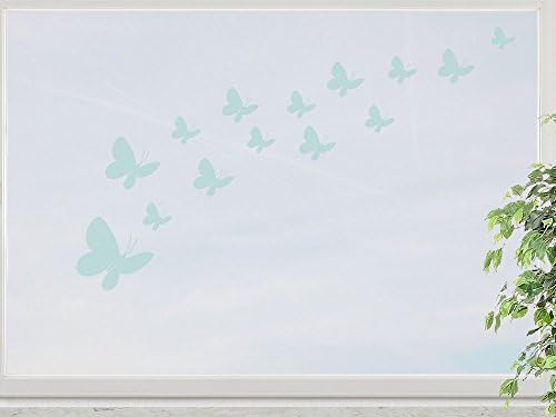 Wandfabrik – Window Sticker 14 Butterfly Design 3 cm (S7S2) (HG) mint - 748