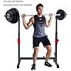 Squat-Rack-Hantelregal-Einstellbarer-Squat-Staender-Leistungsgewichtbank-Traeger-fuer-Hantel-Free-Press-MaxLoad-260-kg