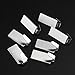 NUOLUX 12pcs Adhesive Stainless Steel Towel Hooks Towel Racks Wall Hooks for Kitchen Bathroom