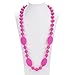 Consider It Maid Silicone Teething Necklace for Mom to Wear - FREE E-BOOK - BPA FREE and FDA Approved - Peas in a Pod (Violet Red)