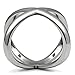 Mai Jewelry Shop & Hair Accessories Big X Crisscross Design Stainless Steel Ring