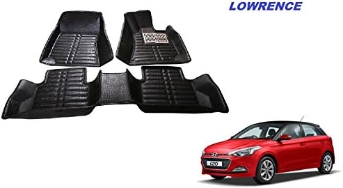 LOWRENCE 5D Car Mat Black for Hyundai I20