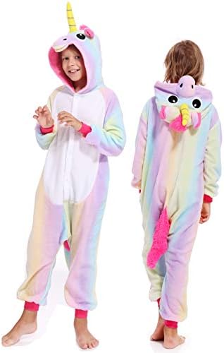 Kids Animal Children Unicorn Pyjamas Onesie Cosplay Party Cartoon Costume Unisex Boys Girls