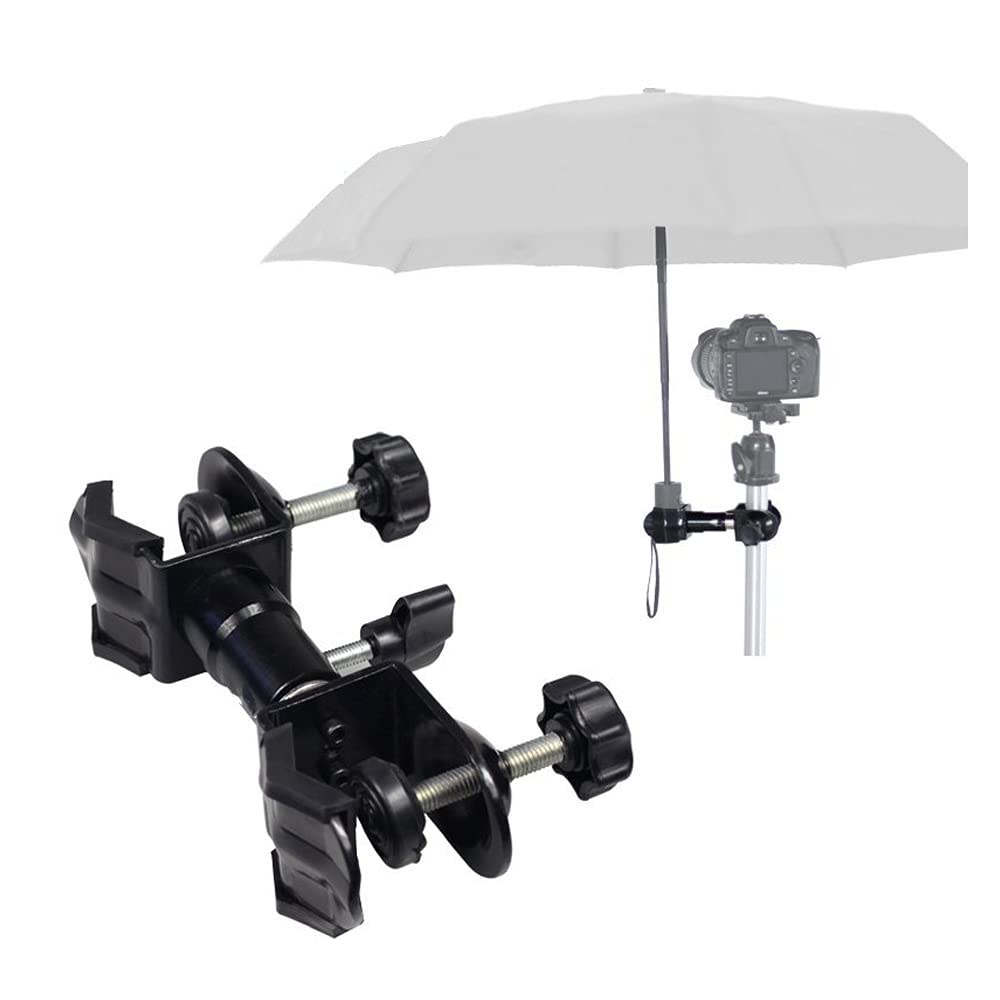 Hosonco Metal Tripod Umbrella Clip for Outdoor Camera Photography