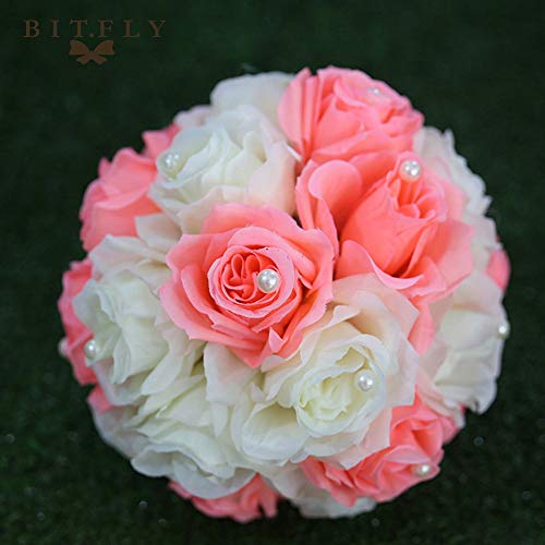 Roza Candle Holders - Metal Candle Holders Stand Gold Silver Flowers Vase Artificial Silk Rose Flower Ball Centerpieces Candelabra Wedding Decoration 1 PCs