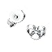 2.00 Carat Total Weight Sterling Silver Cubic Zirconia Synthetic Garnet Round Cz Stud Earrings