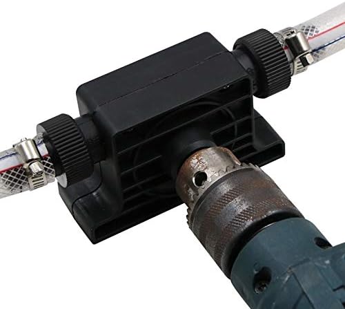 Drill Pump, Mini Plastic Water Oil Drill Pump Self Priming Portable Anti-Corrosion High Temperature Resistant - Image 5