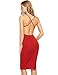Meaneor Women's Sexy Bodycon Evening Skirt Stretch Party Bandage Mini Dress Red/S