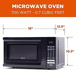 Commercial Chef Countertop Microwave Oven, 0.7