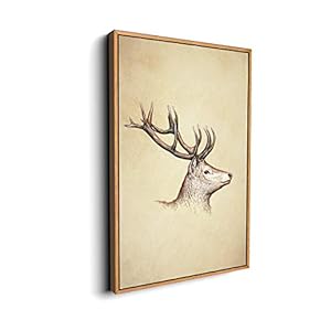 Canvas Wall Art for Living Room, Bedroom Animal Portrait Framed Canvas Prints for Home Decoration Ready to Hang - 16x24 inches