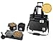 Rolling Dog Travel Bag - Week Away Tote With Wheels For Med And Large Dogs (Black)
