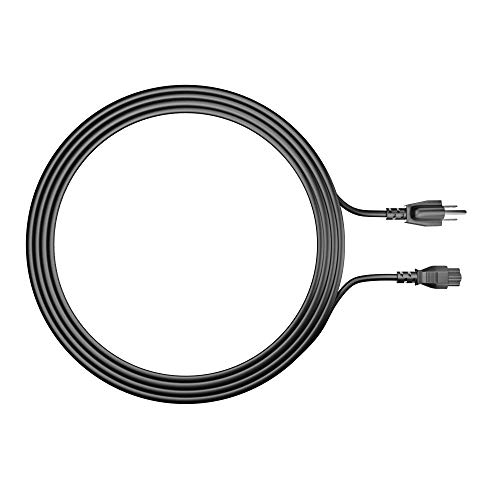 PowerSource 3 Prong AC-Laptop-Power-Cord 6 Foot Long Cable for Dell ; HP ; Asus ; Toshiba ; Lenovo ; Acer ; Samsung Notebook Computer Charger IEC-60320 IEC320 C5 to NEMA 5-15P
