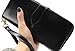 HESHE Wallet Purse for Women Leather Wristlet Wallet Zipper Credit Card Holder Rfid Wallet with Phone Pocket (Black)