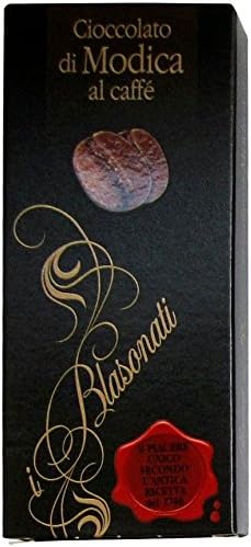 I Blasonati: Modica Chocolate, Coffee Taste 3.5 Ounce (100gr) Packages (Pack of 3) [ Italian Import ]