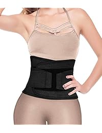 SHAPERX Waist Trainer Belt Body Shaper Belly Wrap Trimmer Slimmer Compression Band for Weight Loss Workout Fitness