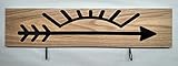 Customizable Arrow of Light Plaque Style #2 with Black Arrow and Rays Inlay