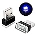 Rumfo Blue Night LED Decoration Mini USB Light(2Pcs), 0.1W Car Interior Ambient Lamp for Automotive Laptop Power Bank All USB Interface Devices