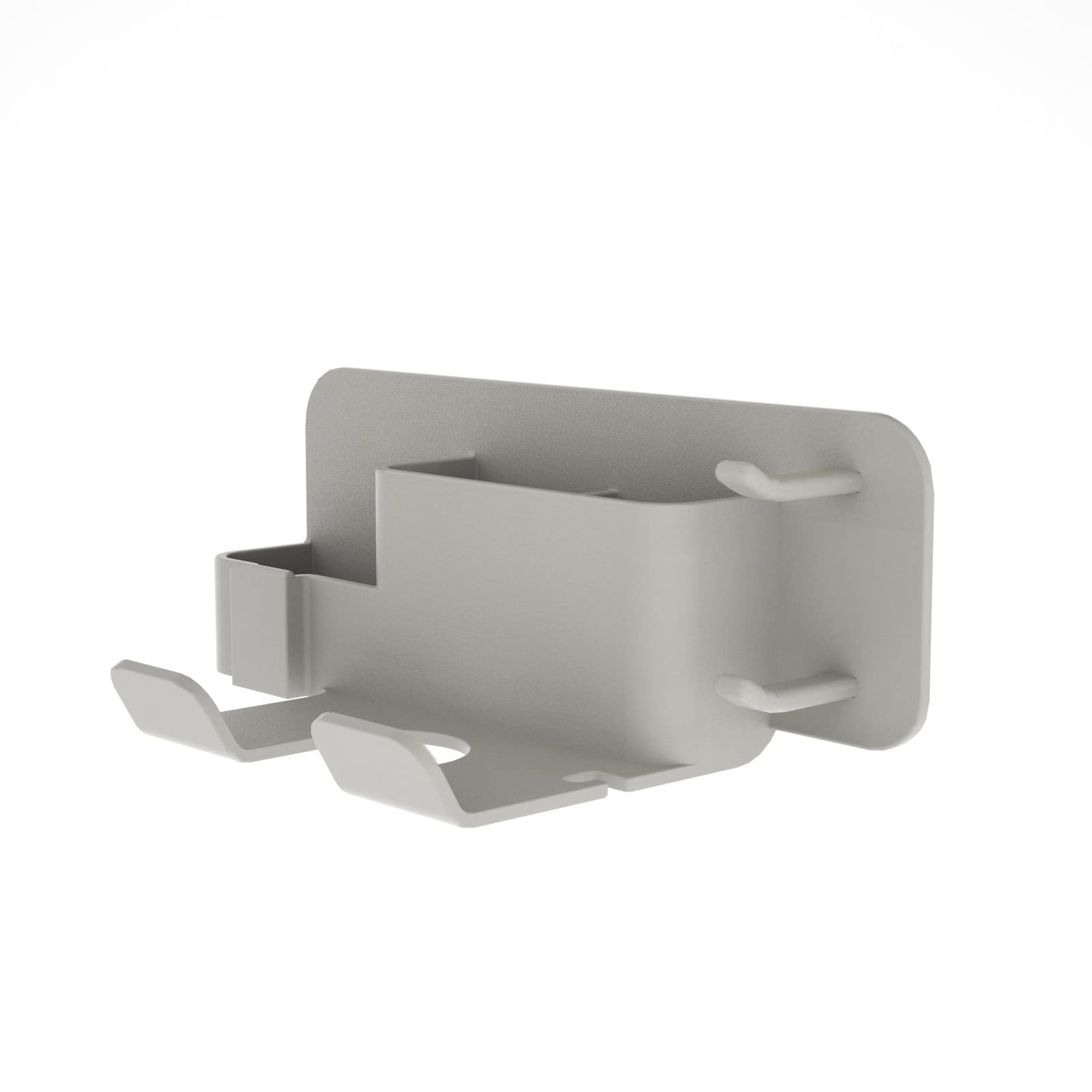 Hosoncovy Hair Dryer Holder - Wall Mount Hanger, Universal Toiletries Storage Shelf (Grey)