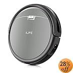 ILIFE A4s Robot Vacuum Cleaner with Powerful Suction and Remote Control, Super Quiet Design for Thin Carpet and Hard Floors