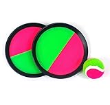 Mseeur ball Paddle Catch and Toss Game Set- 7” Handheld Stick Disc - Assorted colors