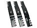 Set Of 3, Heavy Duty Mulching Blades Replace MTD, Cub Cadet 742-0677, 942-0677, 742-0677A, 942-0677A, 742-0677B, 942-0677B