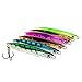 Palomar Surface Cast Jigs Crankbait Speed Jerkbait Fast Ocean Lures | MUSTAD Carbon Steel Treble Hook or Owner 3X J-Hook | Owner Ring | 6-Pack Variety | 100grams/3.5 oz