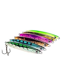 REELDICULOUS superficie fundida Crankbait Jerkbait velocidad hierros con ganchos y anillos de acero al carbono MUSTAD de 6 colores y 4 pesos de los señuelos de ángulo preferidos