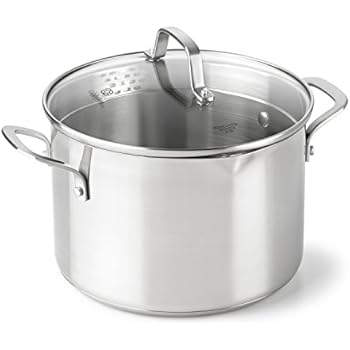Calphalon Classic Stainless Steel Cookware, Stock Pot, 6-quart