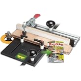 Woodhaven 528 Small Coping Sled for Router Tables, Made in USA | holds stock up to 6" x 1-3/4", one 500 lb, toggle clamp, 1/2" phenolic base, 7-5/8" x 11-5/8", adjustable miter bar