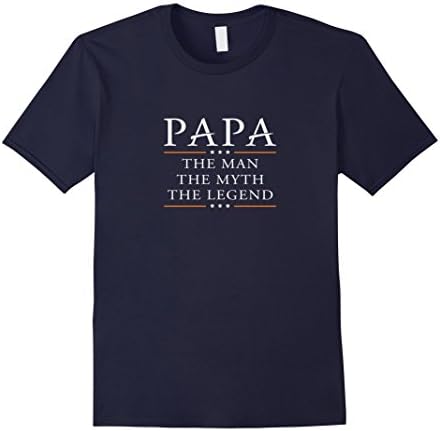 Men's Papa The Myth The Legend T-shirt funny for men XL Navy