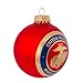 Kurt Adler Glass Marine Corps Logo Ball Ornament, 2 5/8-Inch