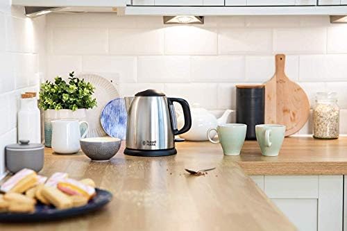 Russell Hobbs Bouilloire Compacte 1L, Ebullition Rapide, Filtre Anti-Calcaire Amovible, Lavable, Niveau d'Eau Visible - 24991-70 Adventure - Cuisine A Vivre Russell Hobbs Bouilloire Compacte 1L, Ebullition Rapide, Filtre Anti-Calcaire Amovible, Lavable, Niveau d'Eau Visible - 24991-70 Adventure