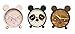 Children Kids Alarm Clock – Metal Frame - Silent - Analog Battery Operated Animal Themed - Boys Girls - 3 Models (Panda (Black/White))