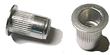25 pcs 10-32 flat head ribbed body aluminum rivet nuts LFA-11130R … …